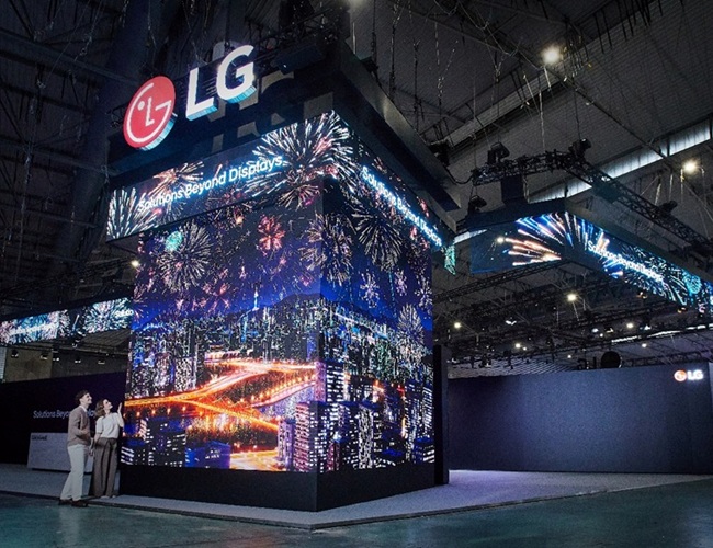 LG transformou salas de conferência com tecnologia integrada na ISE 2026